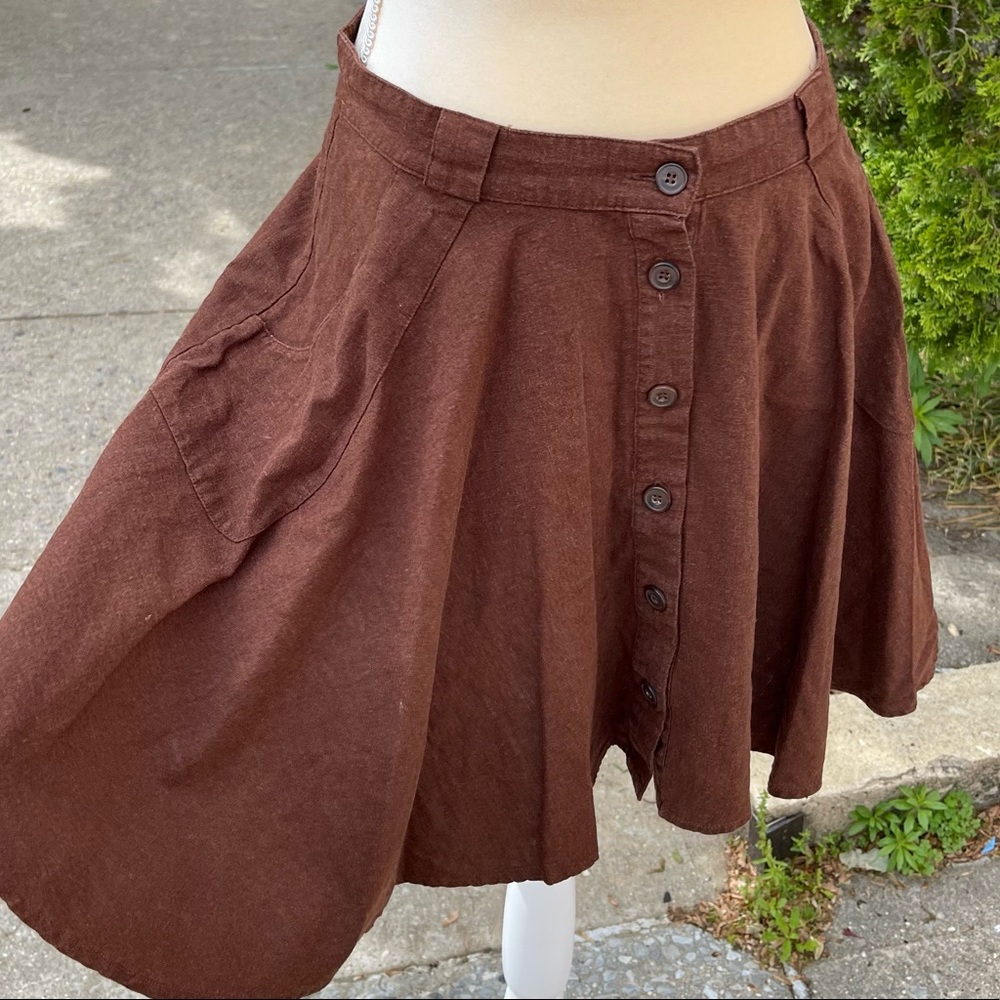 Button Up Circle Skirt y2k forever21 - Picture 2 of 4